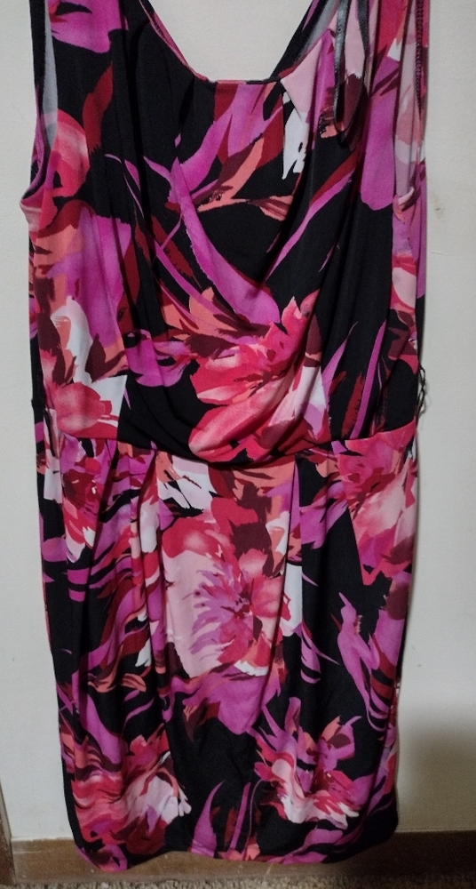 Black floral dress